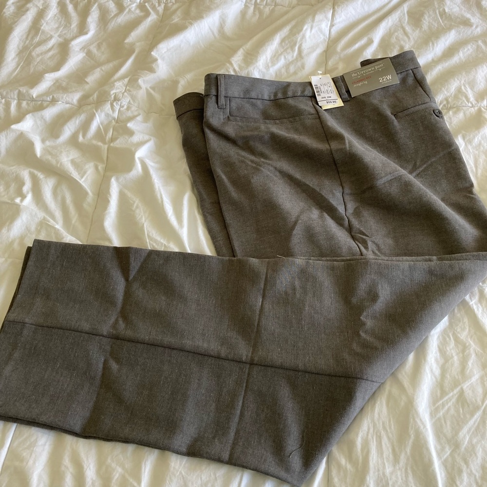 CJ Banks women trousers 22W. NWT.  Grey